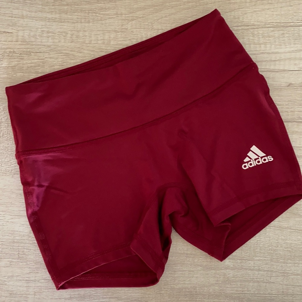 Adidas Red Spandex Shorts